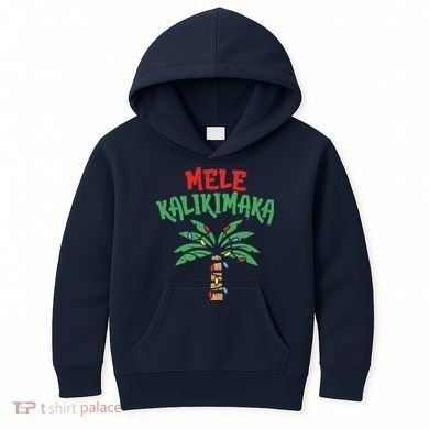 Tree Hawaiian Christmas In July Kids Hoodie