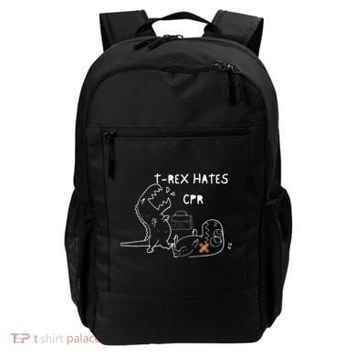 T-Rex Hates CPR Dinosaurs Funny Nurse Backpack