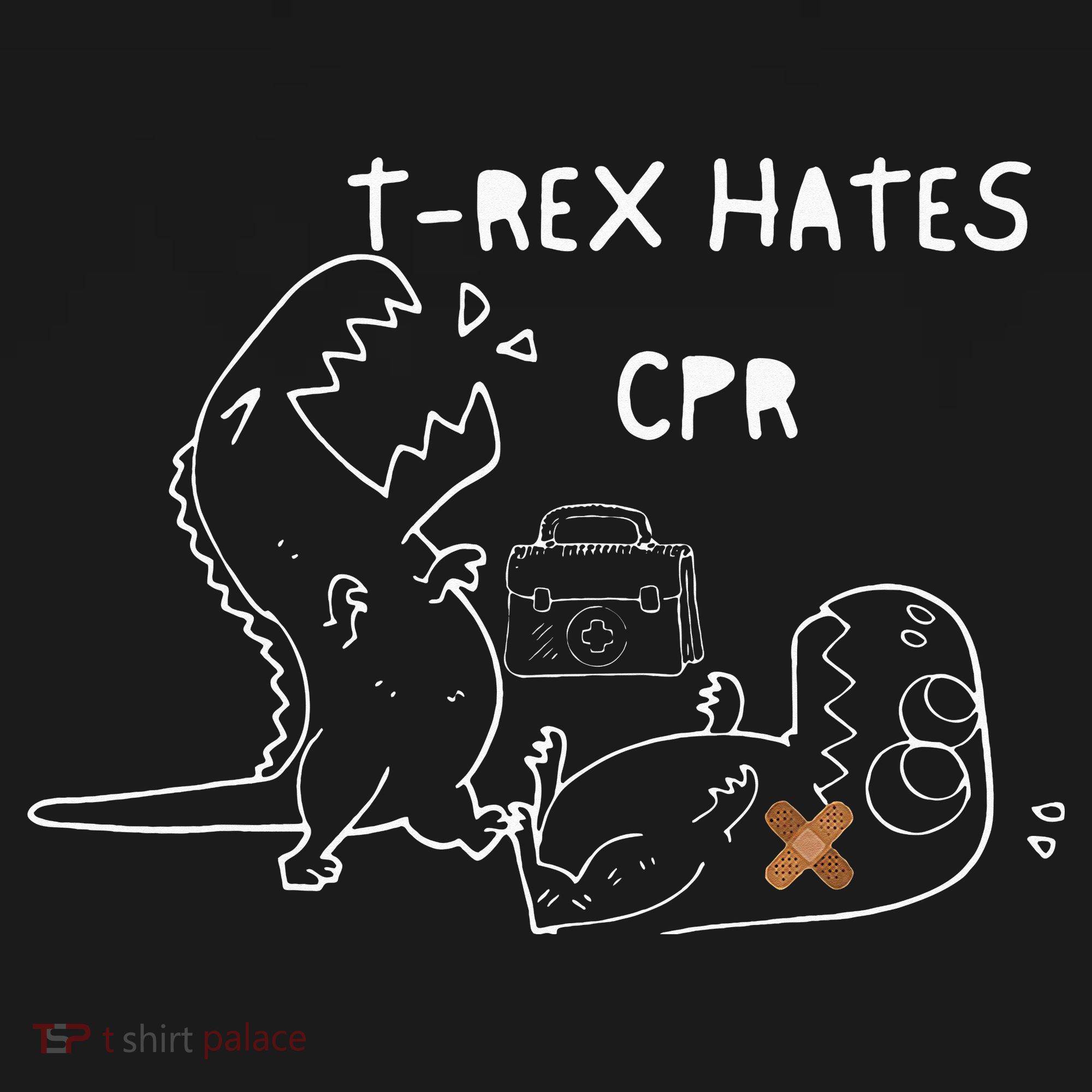 T-Rex Hates CPR Dinosaurs Funny Nurse Backpack