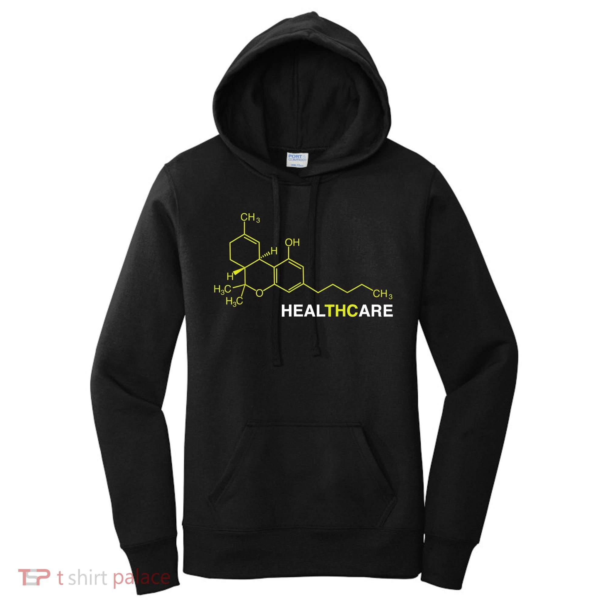 THC Healthcare Cannabis Medical Marijuana TShirt Women's Hoodie