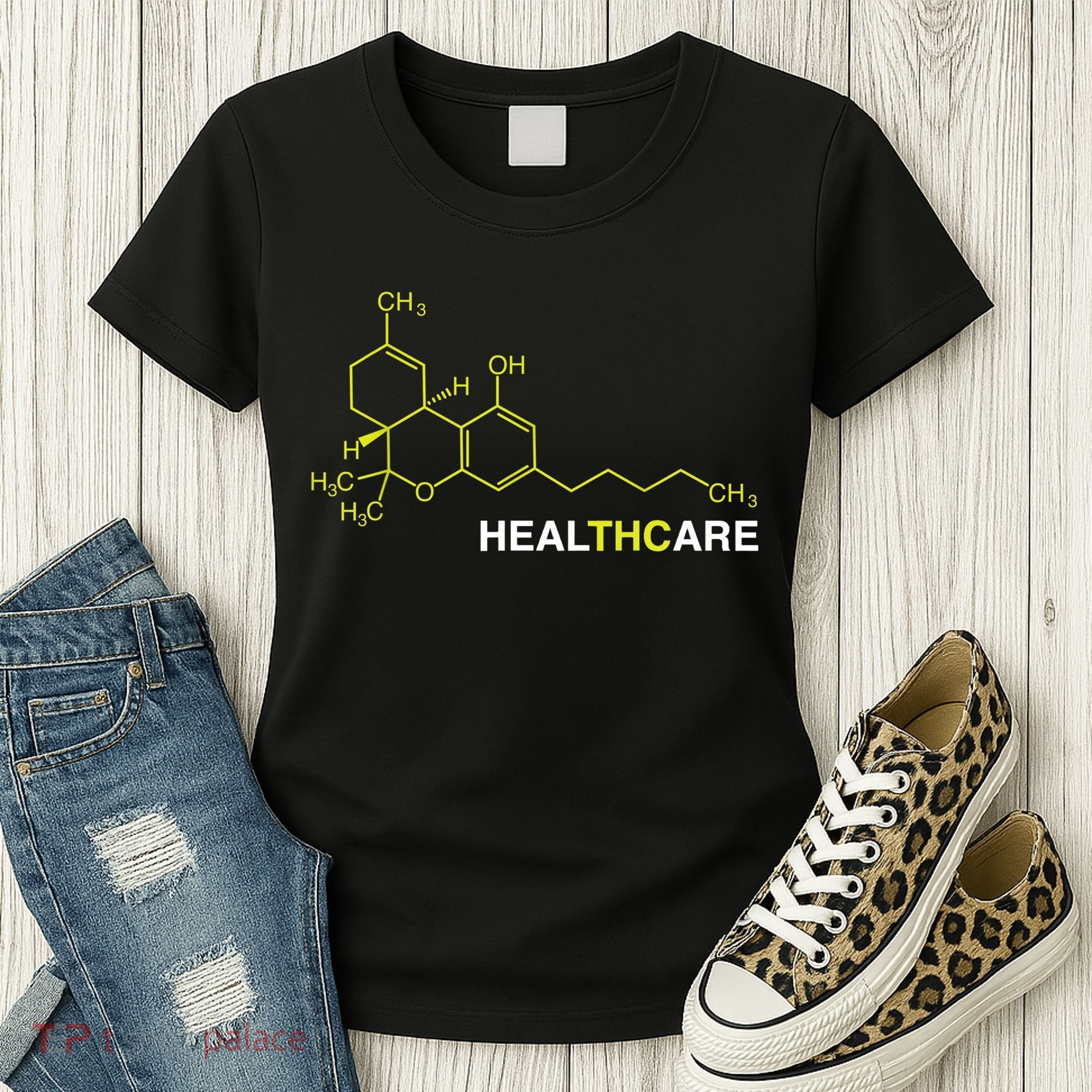 THC Healthcare Cannabis Medical Marijuana TShirt Women's T-Shirt