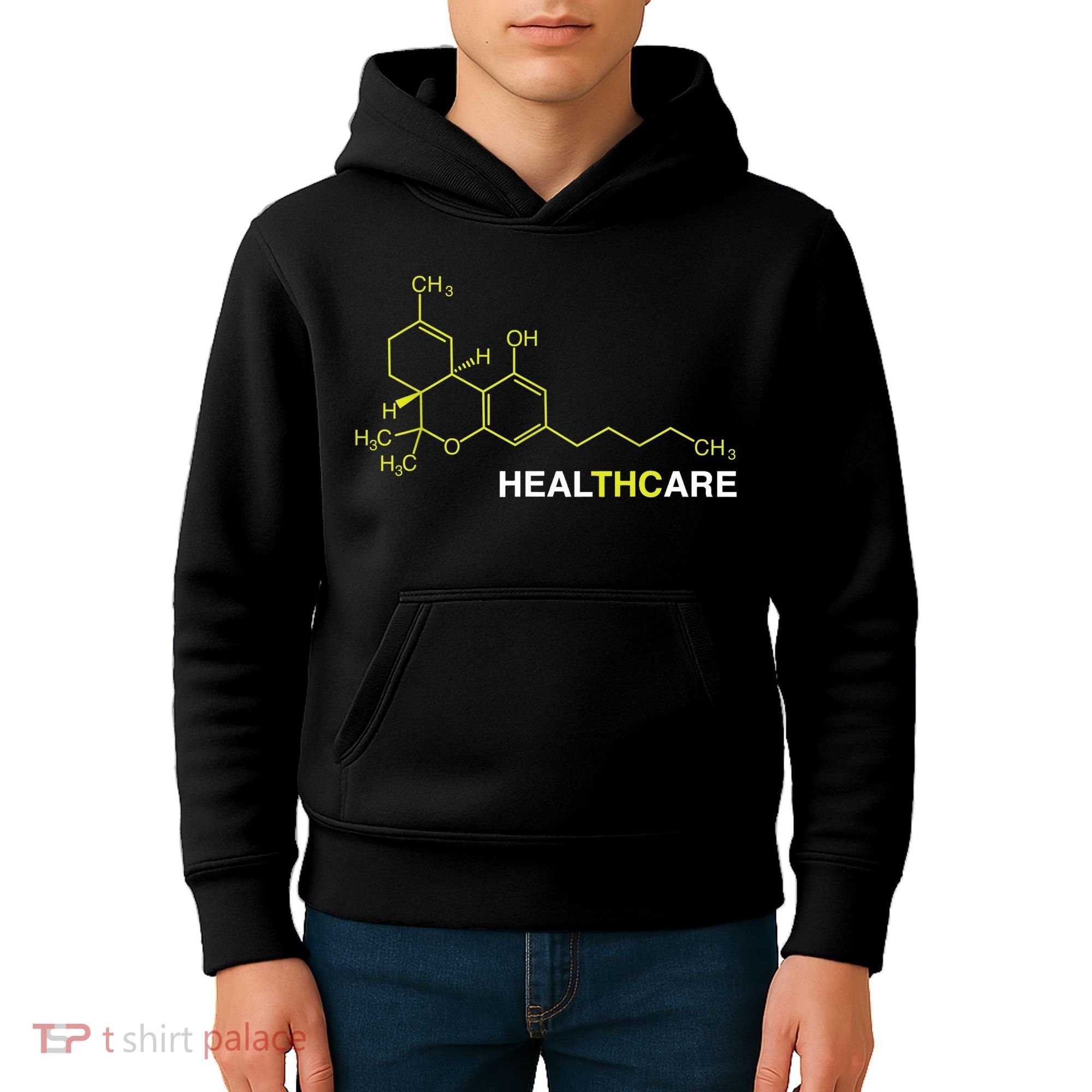 THC Healthcare Cannabis Medical Marijuana TShirt Kids Hoodie
