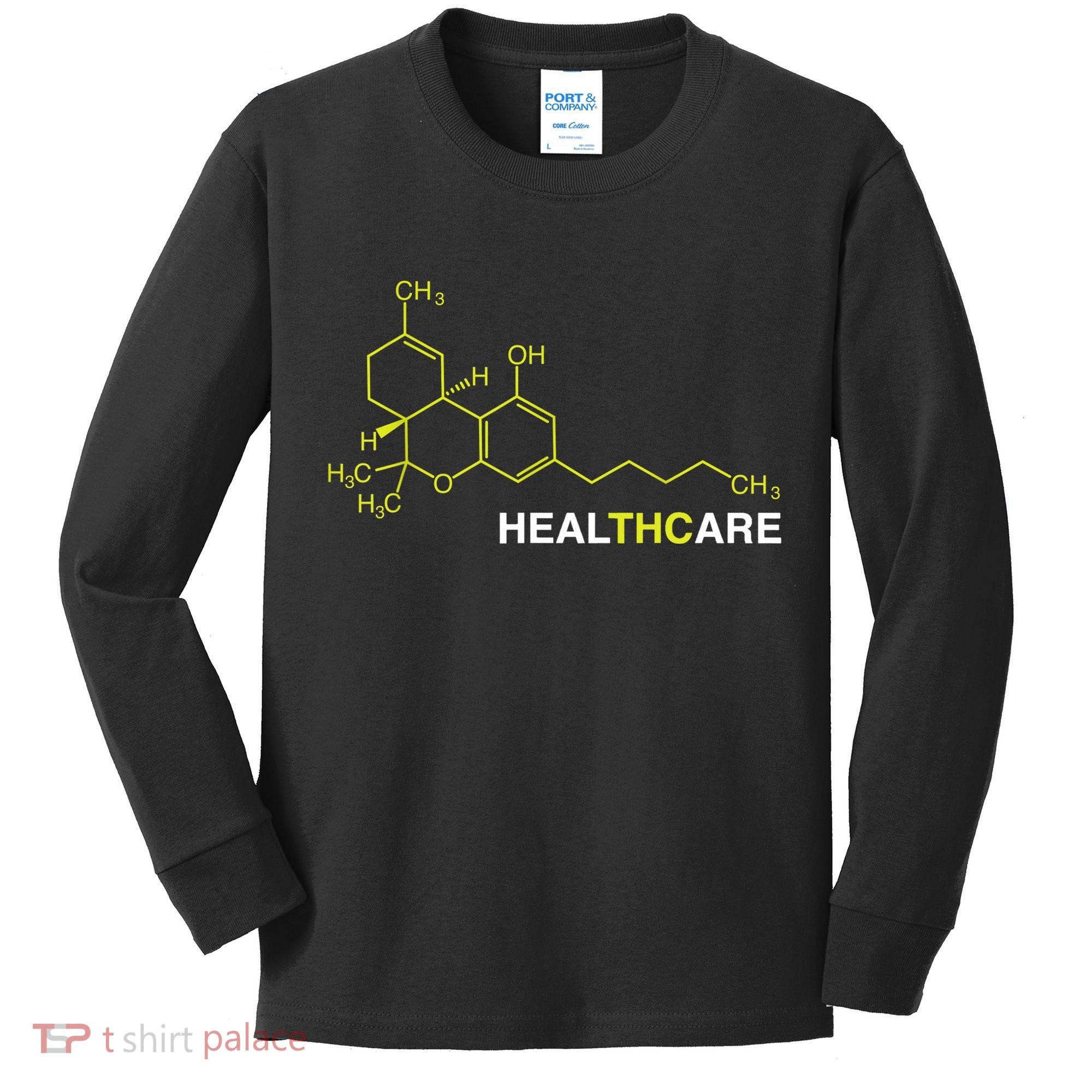 THC Healthcare Cannabis Medical Marijuana TShirt Kids Long Sleeve Shirt