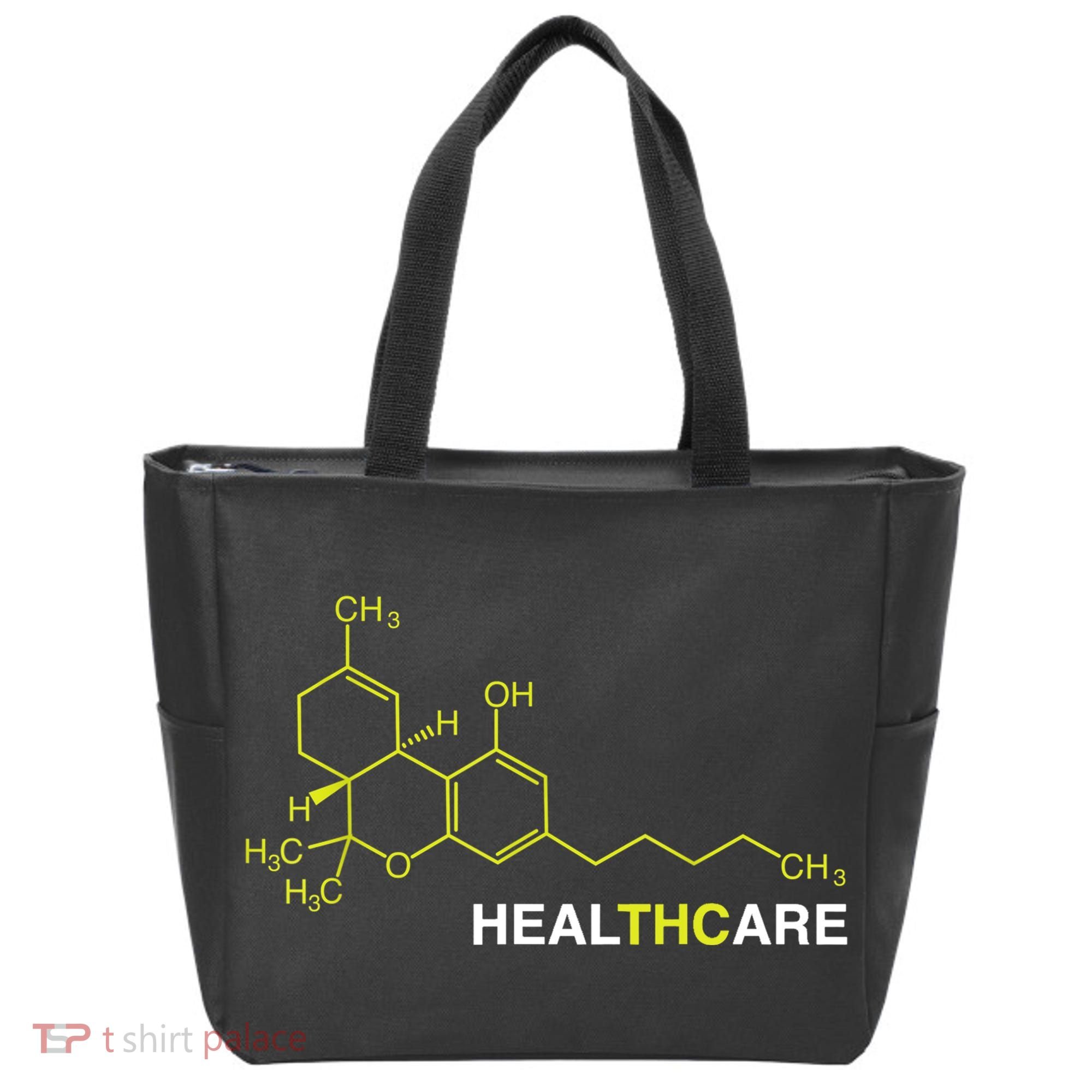 THC Healthcare Cannabis Medical Marijuana TShirt Tote Bag