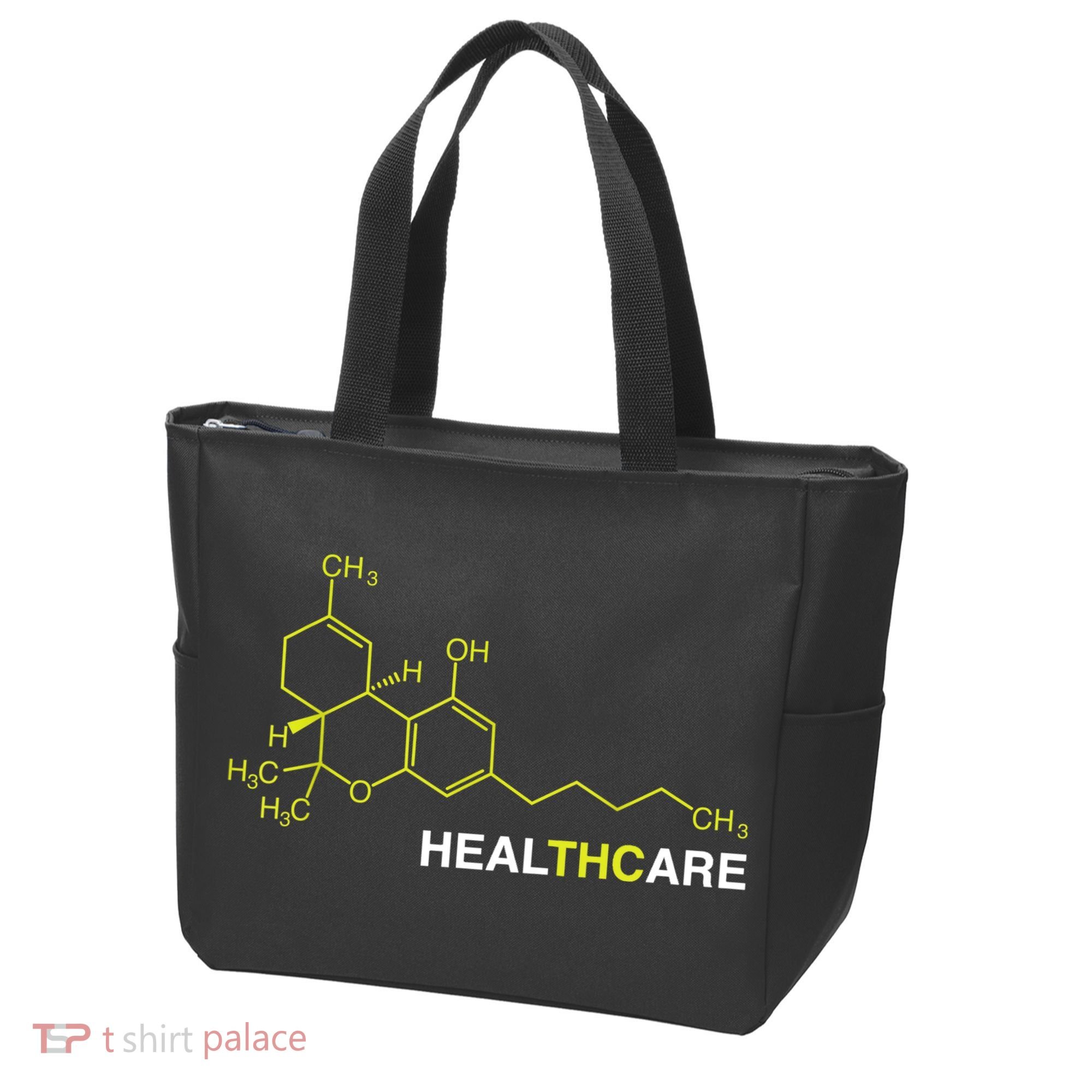 THC Healthcare Cannabis Medical Marijuana TShirt Tote Bag