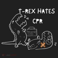 TRex Hates CPR Dinosaurs Funny Nurse Tumbler thumb 3