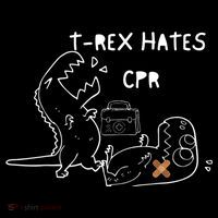 TRex Hates CPR Dinosaurs Funny Nurse Ornament thumb 1