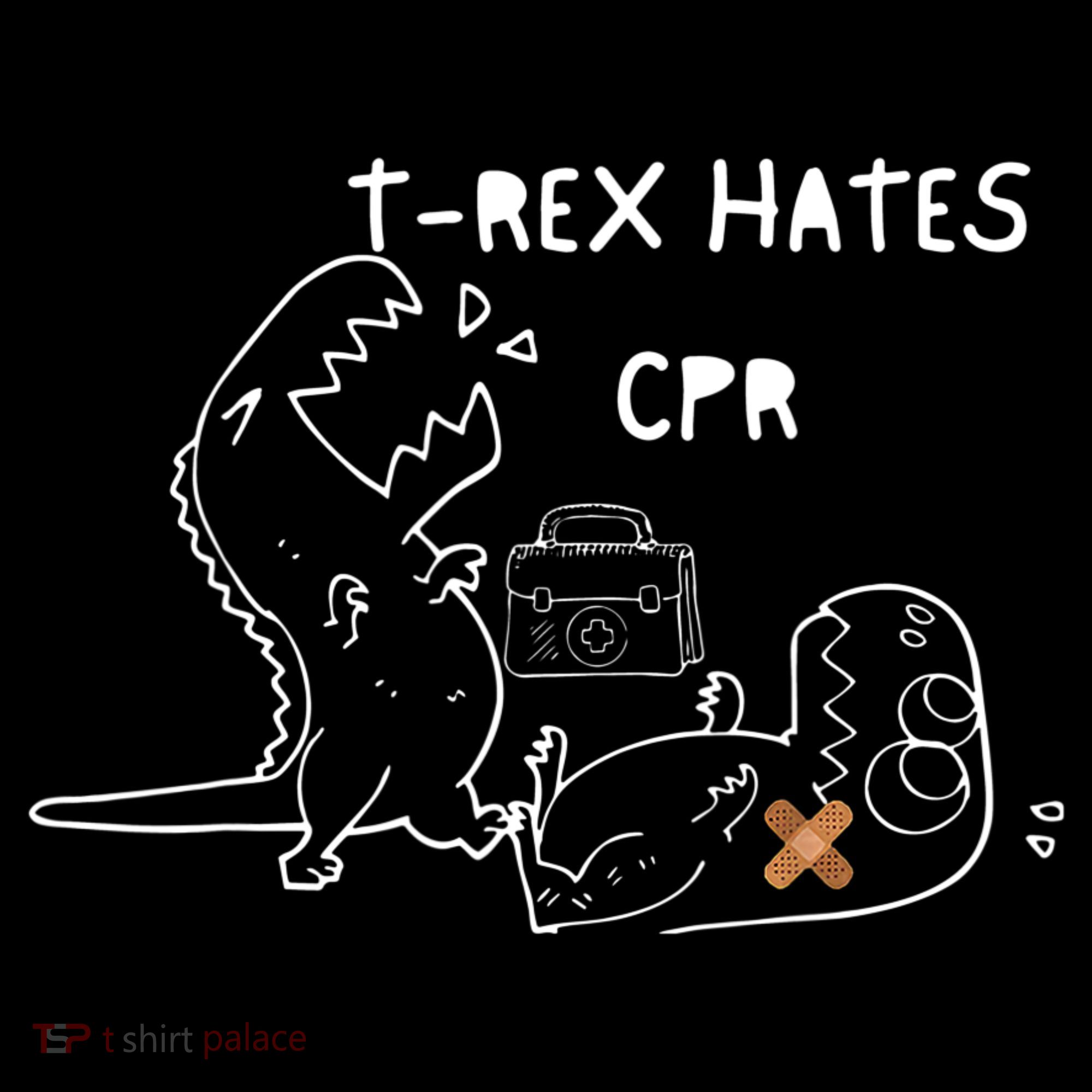 TRex Hates CPR Dinosaurs Funny Nurse Women's Tank Top