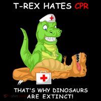 Trex Hates Cpr That's Why Dinosaurs Are Extinct Hoodie thumb 7