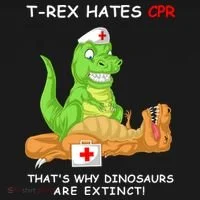 Trex Hates Cpr That's Why Dinosaurs Are Extinct Bucket Hat thumb 4