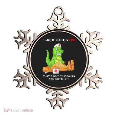 Trex Hates Cpr That's Why Dinosaurs Are Extinct Ornament