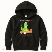 Trex Hates Cpr That's Why Dinosaurs Are Extinct Kids Hoodie thumb 0
