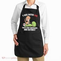 Trex Hates Cpr Dinosaur Nurse Apron thumb 2