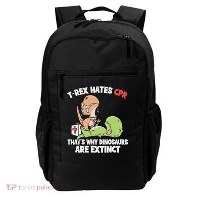 Trex Hates Cpr Dinosaur Nurse Backpack