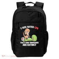 Trex Hates Cpr Dinosaur Nurse Backpack thumb 0