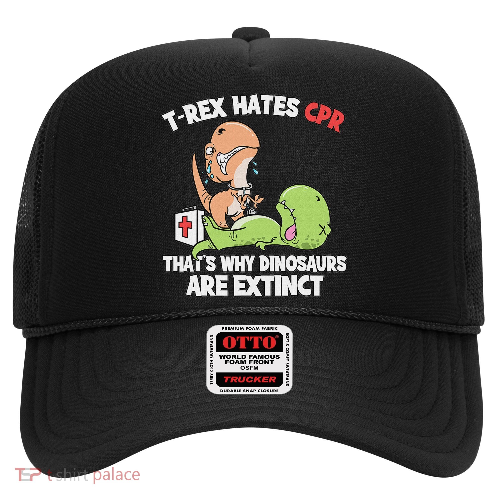 Trex Hates Cpr Dinosaur Nurse Hat