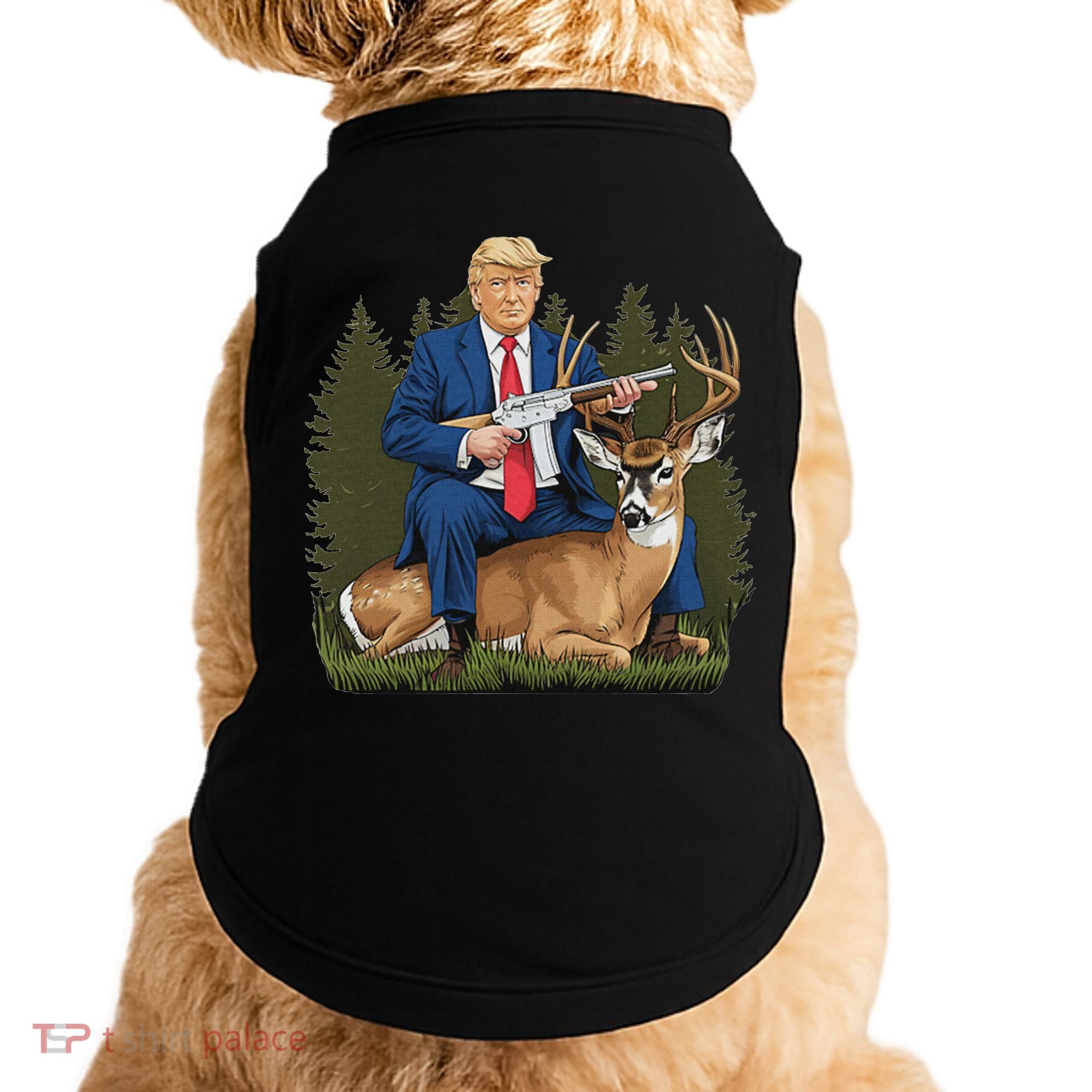 Trump Hunting Deer Doggie Tank