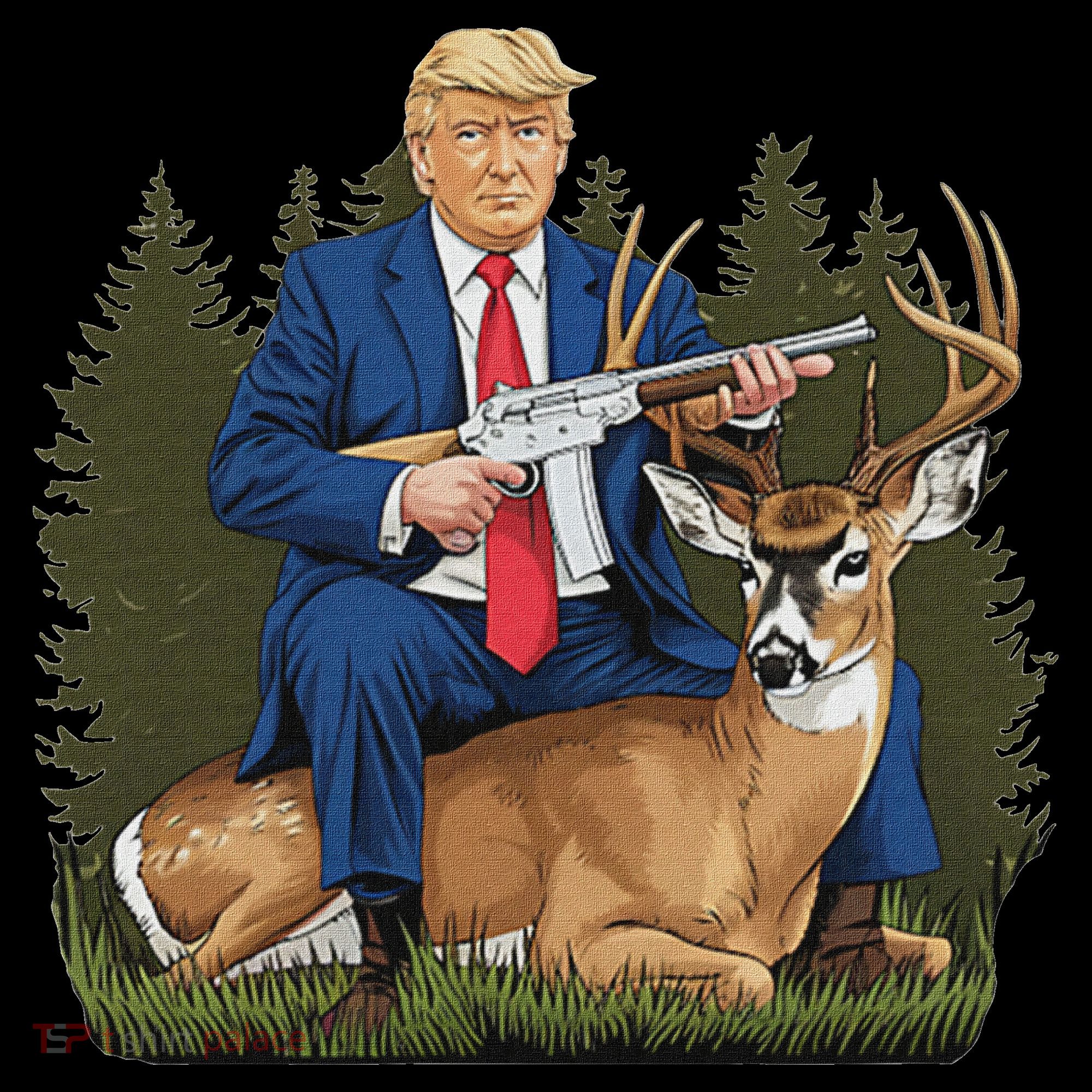 Trump Hunting Deer Bucket Hat