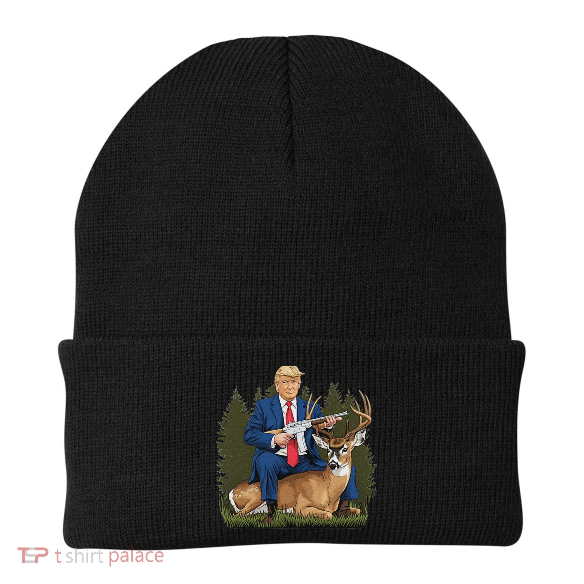 Trump Hunting Deer Beanie