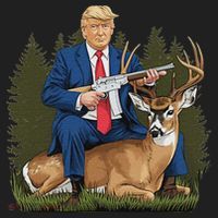 Trump Hunting Deer Beanie thumb 2