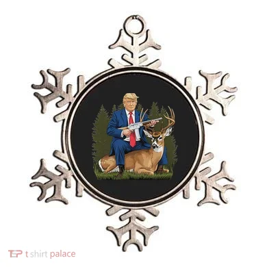 Trump Hunting Deer Ornament