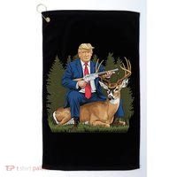Trump Hunting Deer Golf Towel thumb 0