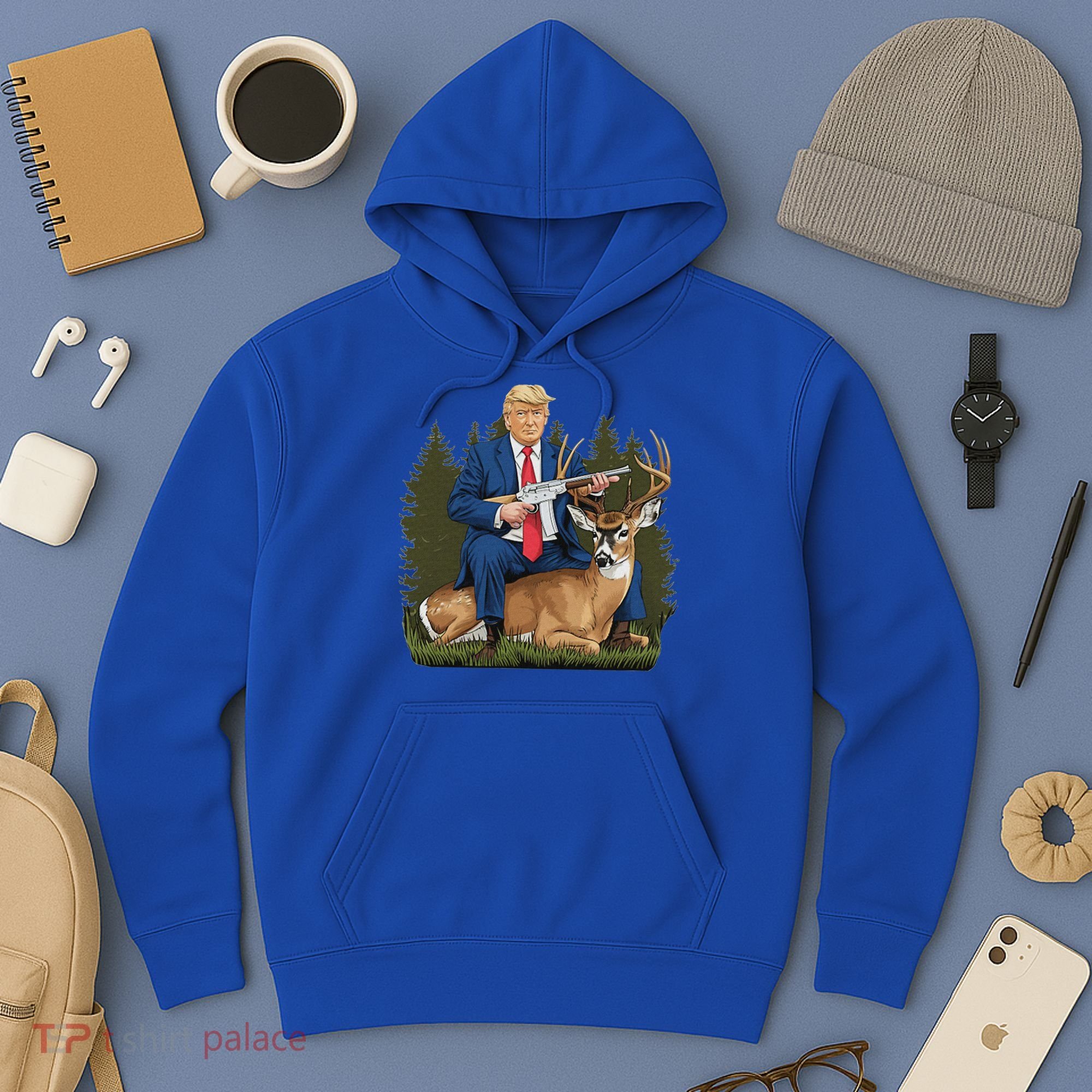 Trump Hunting Deer Hoodie