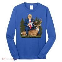 Trump Hunting Deer Long Sleeve Shirt thumb 0