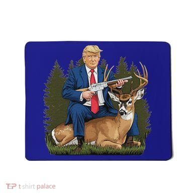 Trump Hunting Deer Mousepad