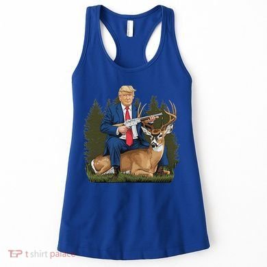 Trump Hunting Deer Women's Tank Top
