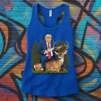 Trump Hunting Deer Women's Tank Top thumb 3