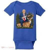 Trump Hunting Deer Baby Bodysuit thumb 0