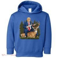 Trump Hunting Deer Toddler Hoodie thumb 0