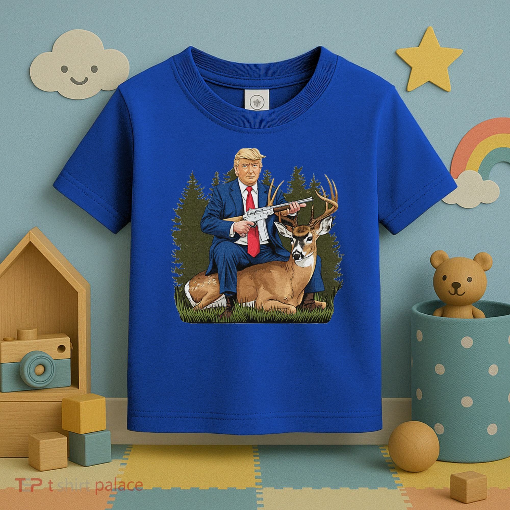 Trump Hunting Deer Toddler T-Shirt