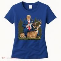 Trump Hunting Deer Women's T-Shirt thumb 0