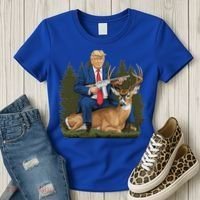 Trump Hunting Deer Women's T-Shirt thumb 3