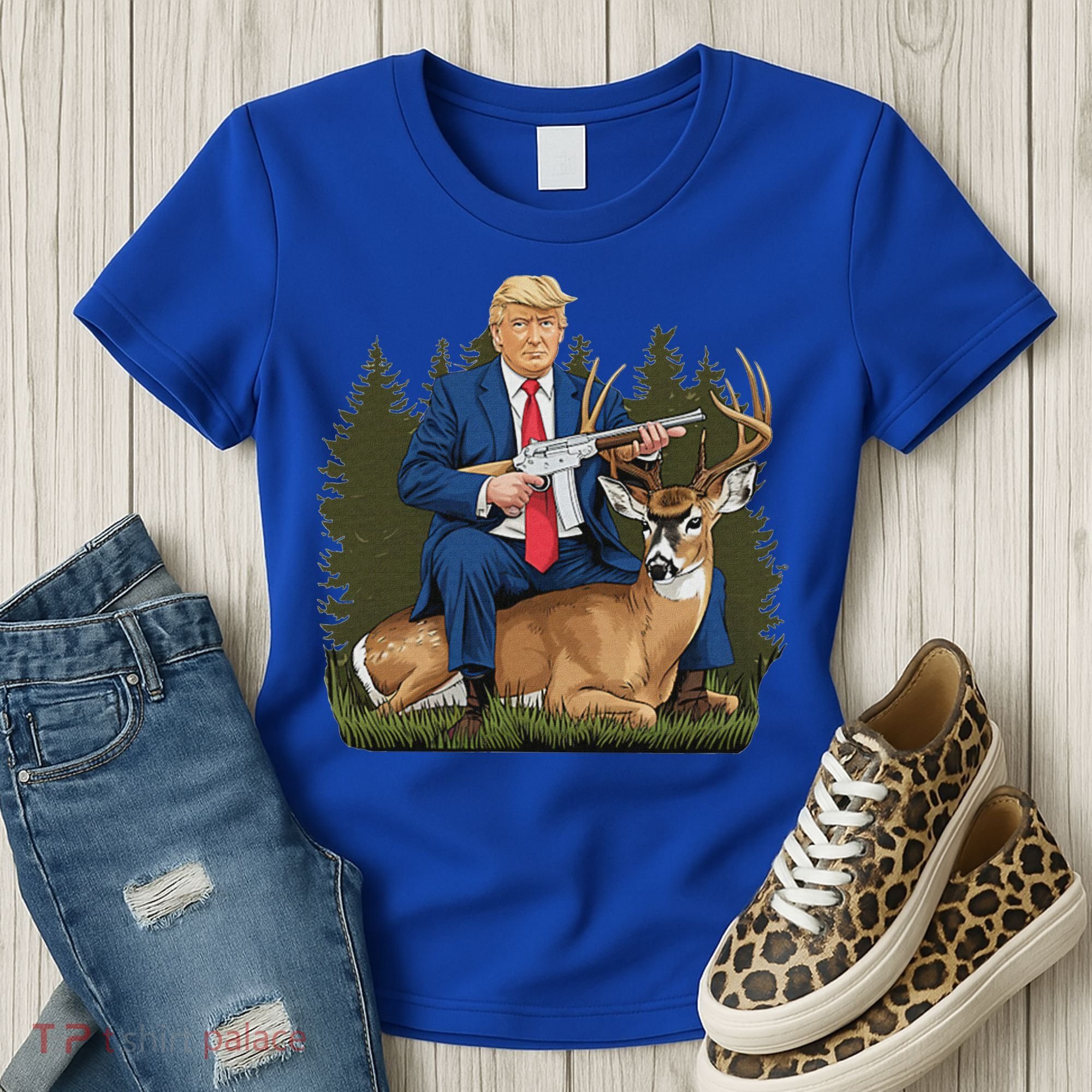 Trump Hunting Deer Women's T-Shirt