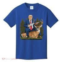 Trump Hunting Deer Kids T-Shirt thumb 0