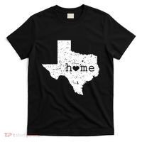 Texas Home Distressed Tx Map With Heart T-Shirt thumb 0