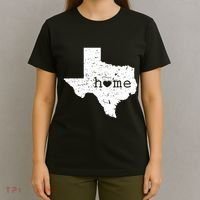 Texas Home Distressed Tx Map With Heart T-Shirt thumb 4