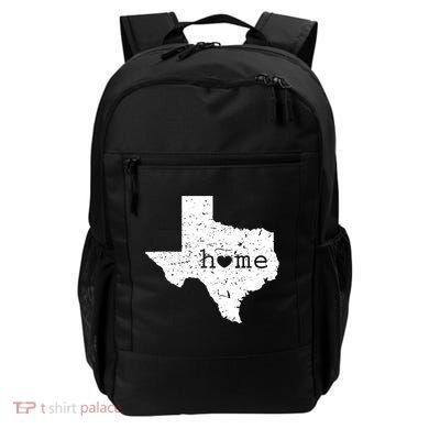 Texas Home Distressed Tx Map With Heart Backpack