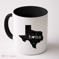 Texas Home Distressed Tx Map With Heart Coffee Mug thumb 0
