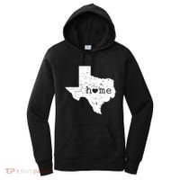 Texas Home Distressed Tx Map With Heart Women's Hoodie thumb 0