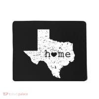 Texas Home Distressed Tx Map With Heart Mousepad thumb 0