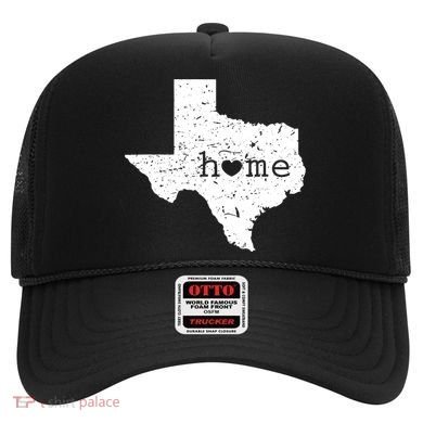 Texas Home Distressed Tx Map With Heart Hat