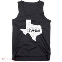Texas Home Distressed Tx Map With Heart Tank Top thumb 0