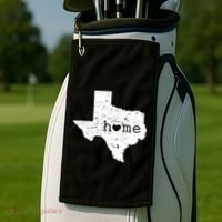 Texas Home Distressed Tx Map With Heart Golf Towel thumb 2