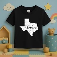 Texas Home Distressed Tx Map With Heart Toddler T-Shirt thumb 3
