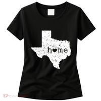 Texas Home Distressed Tx Map With Heart Women's T-Shirt thumb 0