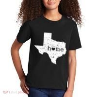 Texas Home Distressed Tx Map With Heart Kids T-Shirt thumb 2